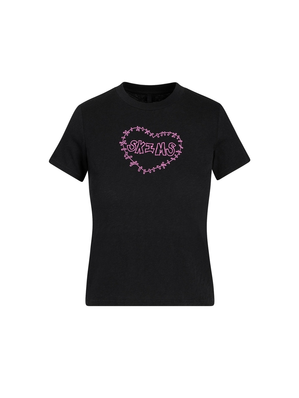 Skims worn in jersey graphic tee